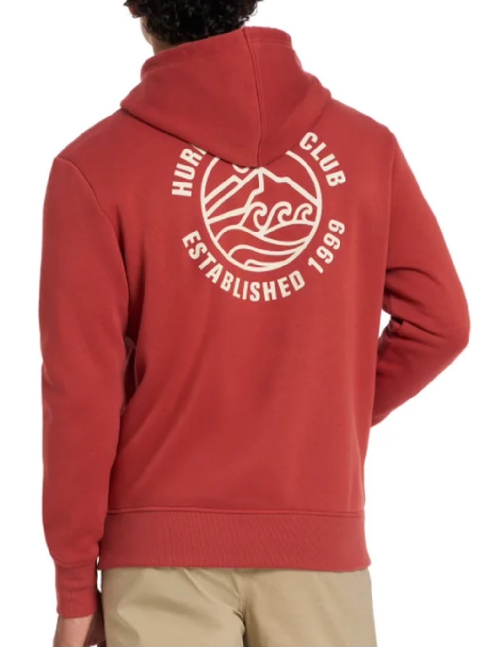 Small Red Men's Hoodie Sweatshirt - Hurley
